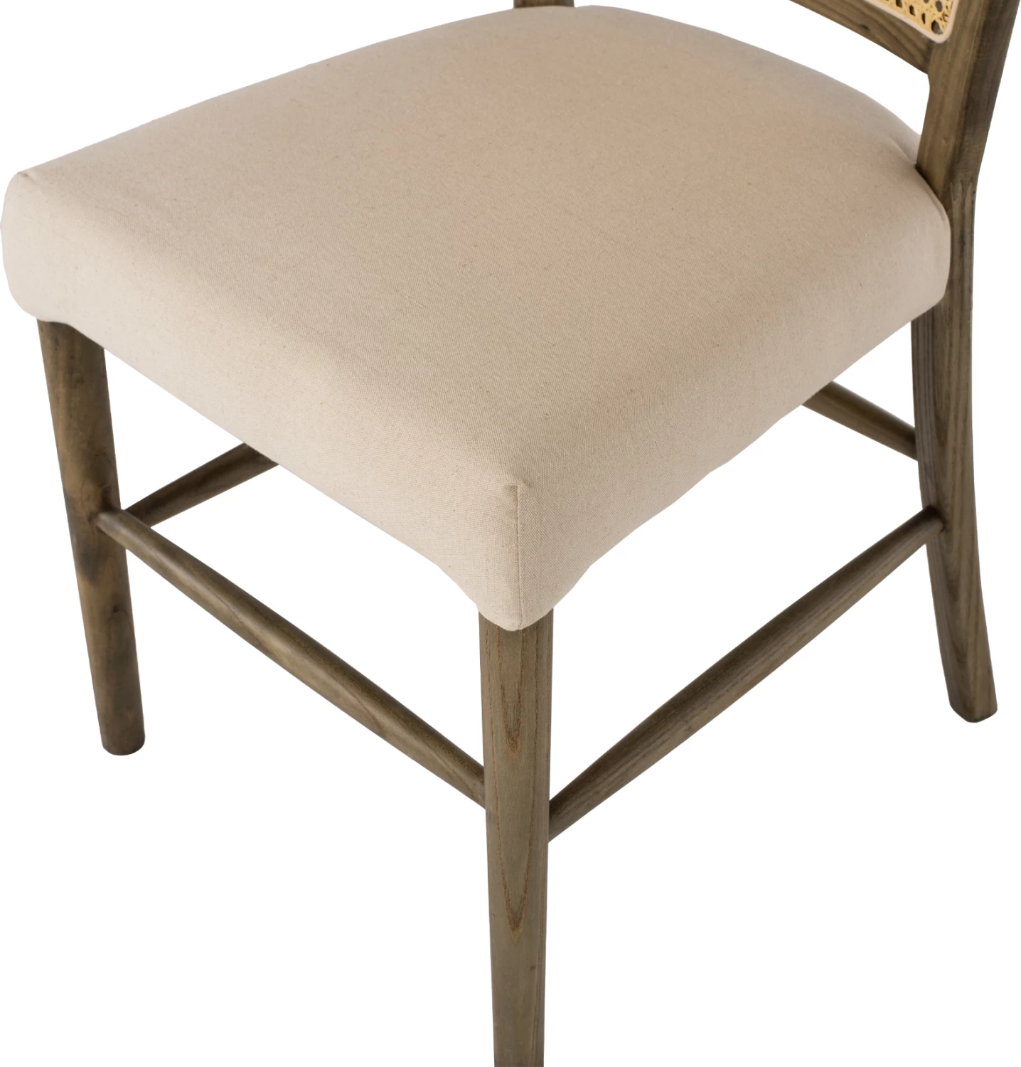 Karrige TOON dru, shpinë rattan, ulëse stof, FH9406.04, 47x52x91.5H cm 8