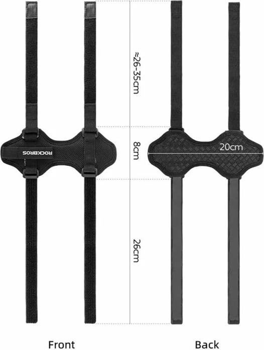 Rrip Velcro për biçikletë Rockbros 50210064001, i zi