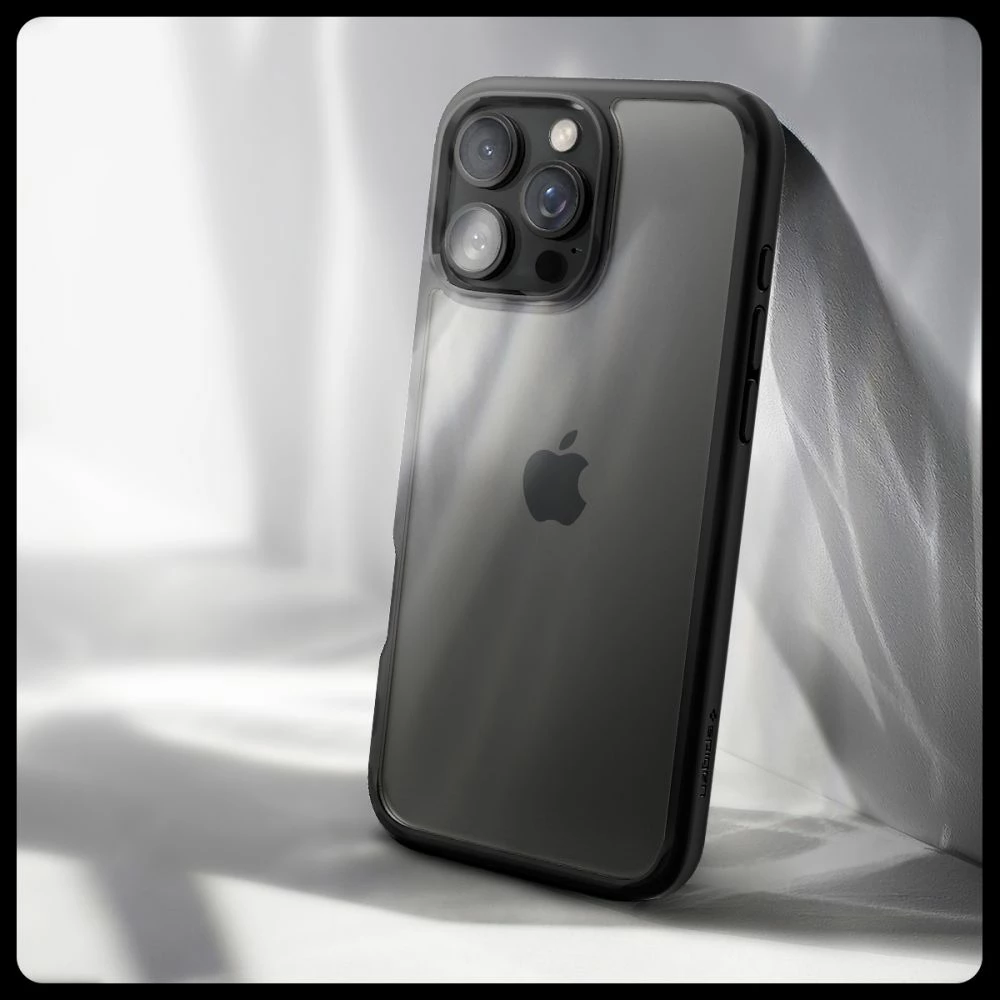 Mbështjellës Spigen Ultra Hybrid për iPhone 16 Pro, Matte Black