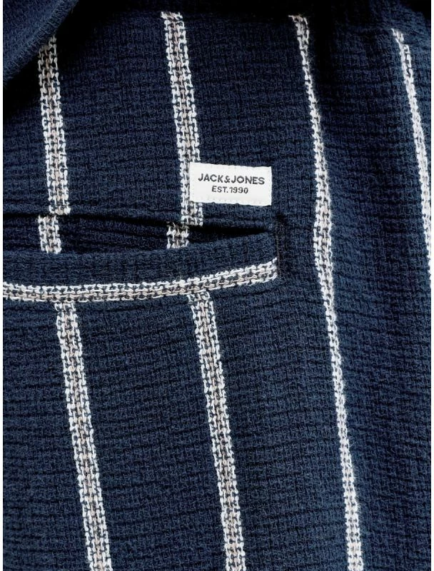 Shorce për meshkuj Jack&Jones JPSTJAIDEN COBA STRIPE JOG SHORTS REG SN 12274413, sky captain/stripes [Madhësia: XL]