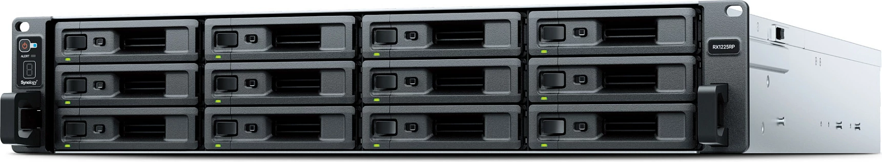 Sistem NAS Synology RX1225RP, Rack 19 inç 2U, 12-Bay Hot-Swap, SATA 2.5/3.5, RPS, Zi/Argjendtë