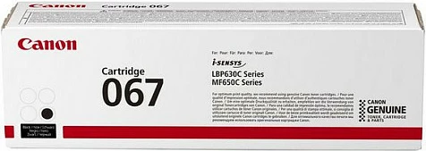Toner Canon 067, 1350 faqe, E zezë, 1 copë