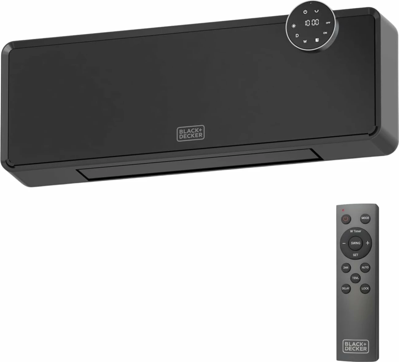 Ngrohës stensik qeramik Black+Decker BXWSH2001E 2000W, i zi