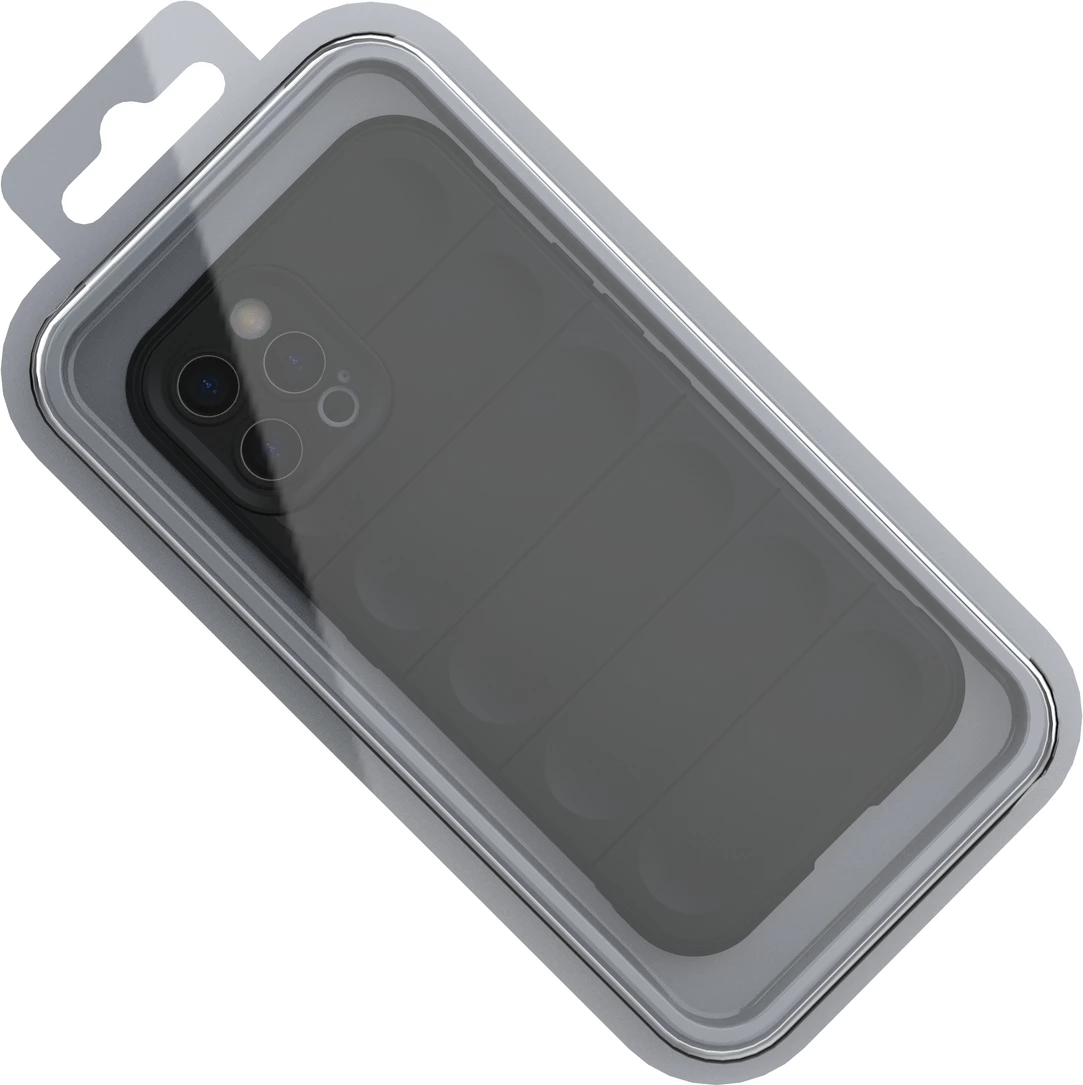 Mbështjellës Hurtel Magic Shield Case për iPhone 12 Pro Max, fleksibil, i blinduar, Kaltër e errët