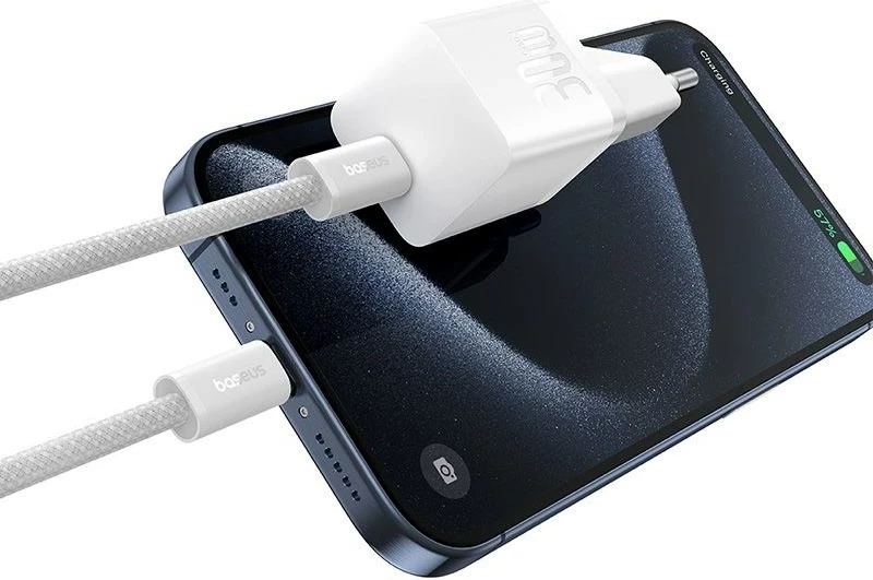 Karikues Baseus P10110902213-01 USB-C GaN5 mini 30W, Bardhë
