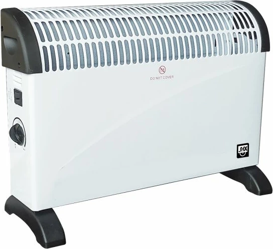 Ngrohës konvektor SHE SHX07KV2000- 2000W, 3 nivele ngrohjeje, termostat, i bardhë/zi