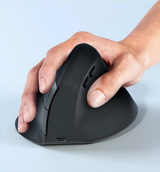 Maus ergonomik EQUIP DM, wireless 2.4GHz + Bluetooth, 6 butona, i zi