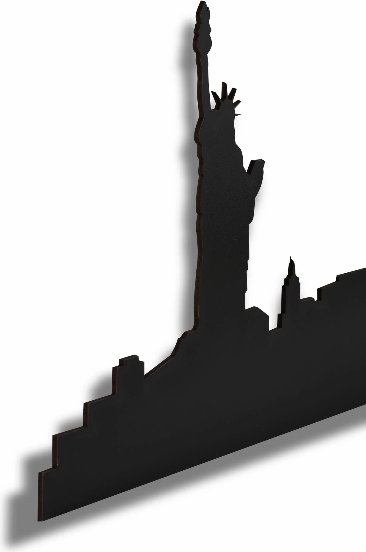 Ndriçim dekorativ LED, siluetë NYC, ngjyrë e kaltër