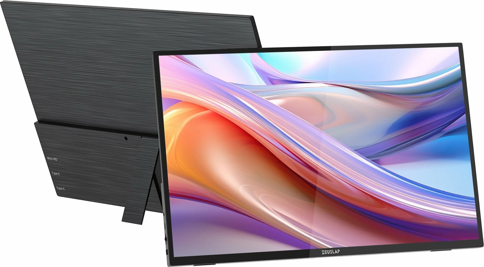 Monitor portativ Zeuslap P16T 16" WUXGA IPS touchscreen 60Hz, i zi, set me kabllo dhe mbështjellës
