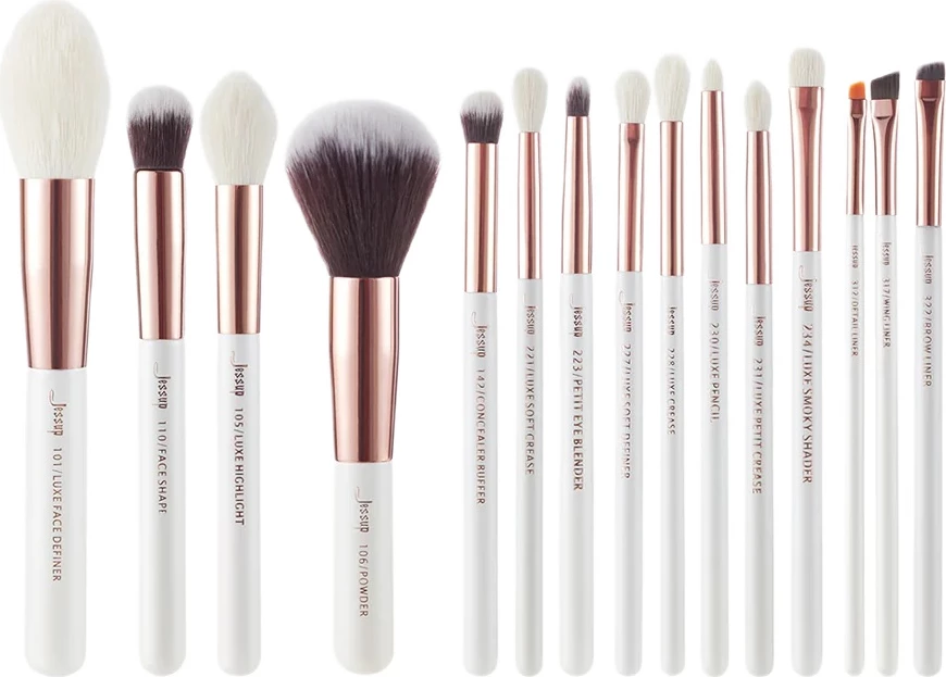 Set brushash për grim JESSUP T222 për femra, 15 copë