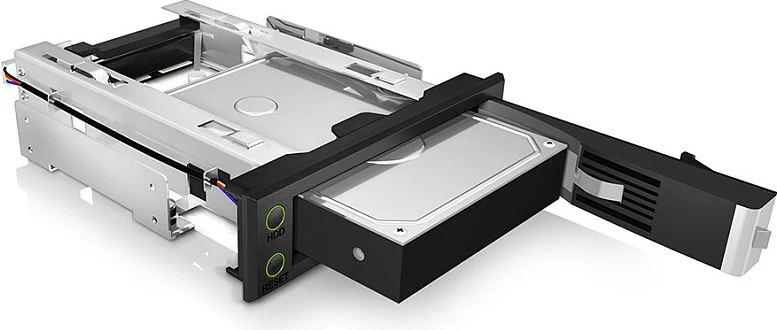 Kasë ICY BOX IB-166SSK-B, për HDD 3.5", SAS/SATA III, Hot-swap, e zezë