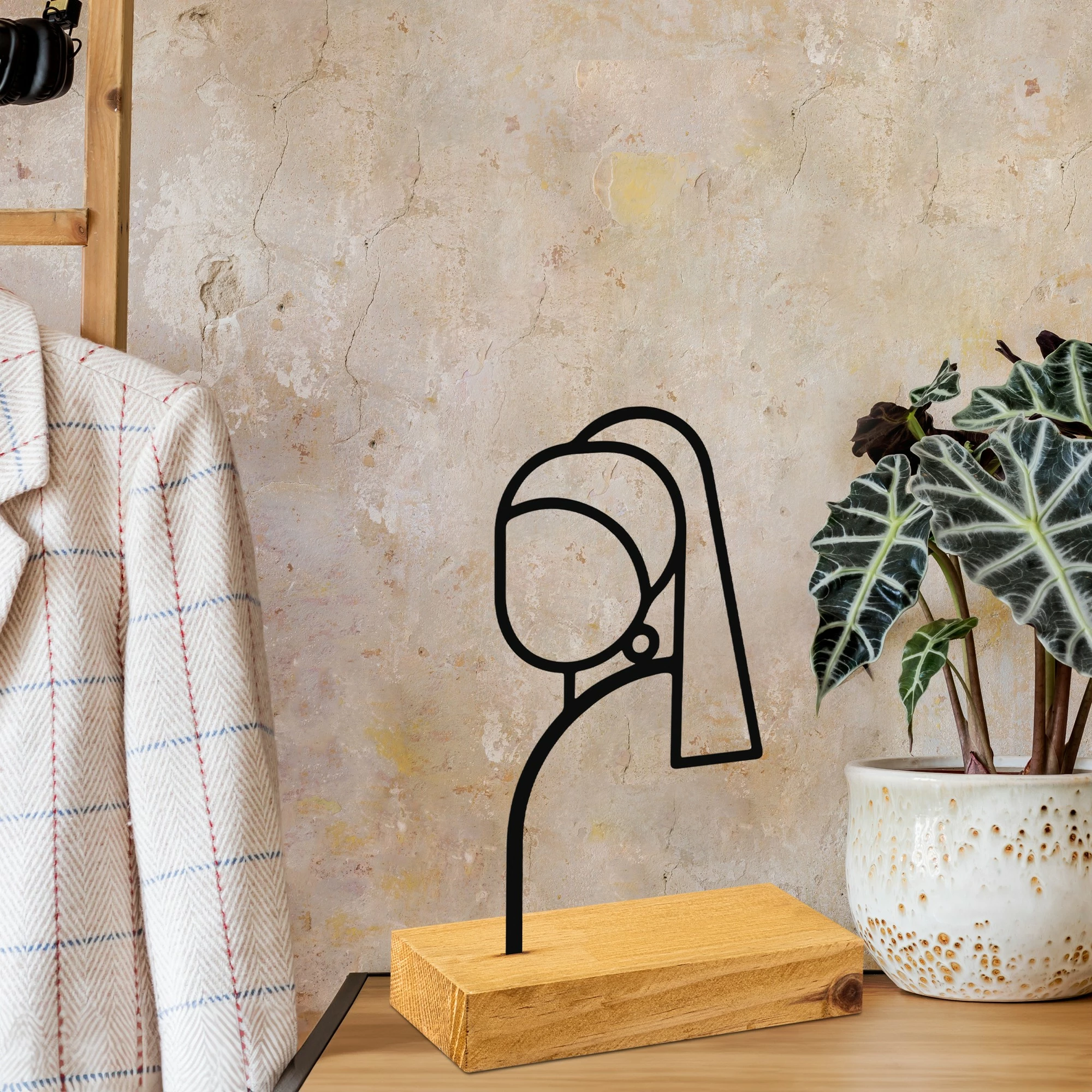 Objekt dekorativ Aberto Design, perlë - e zezë