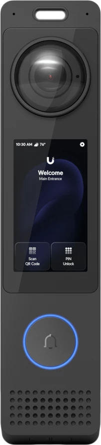 Zile dere me kamerë Ubiquiti G6 Entry Pro 12MP PoE ekran me prekje night vision IP55/IK07 e zezë
