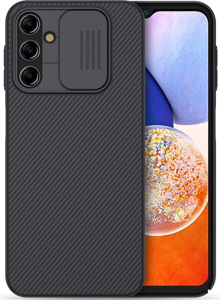 Mbështjellës NILLKIN CamShield për Samsung Galaxy A14, mbrojtje kamere, i zi