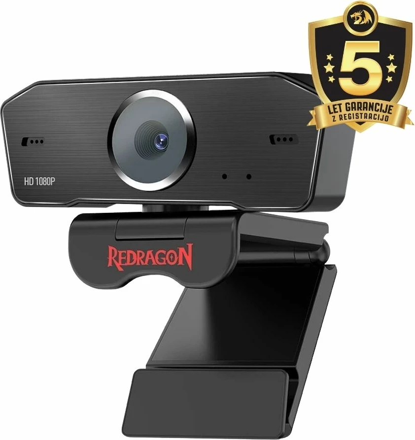 Kamerë online Redragon Hitman GW800 FHD 1080p 30fps, mikrofon stereo, rotacion 360°, e zezë