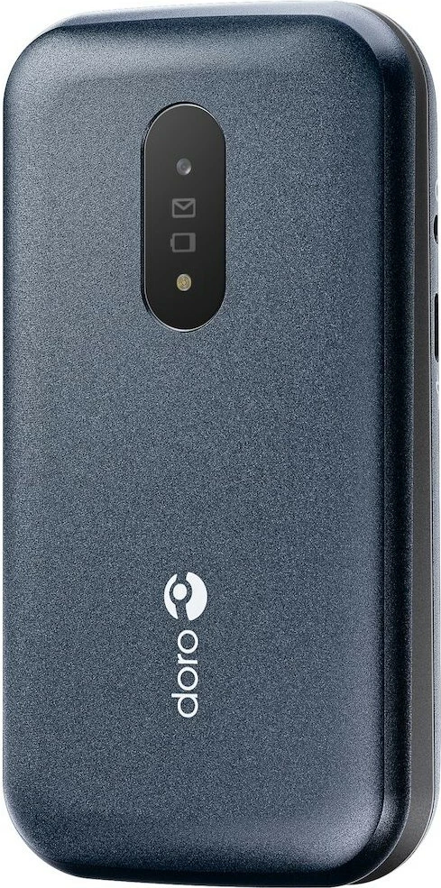 Celular Doro 2820, Clamshell, Single SIM, 2.8", Bluetooth, 1000 mAh, Blu, Bardhë