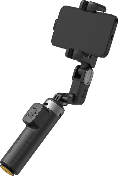 Gimbal mini AOCHUAN Smart M3 Pro mini, 4-në-1, AI face tracking pa aplikacion, RGB, Bluetooth remote, 66 cm, i zi