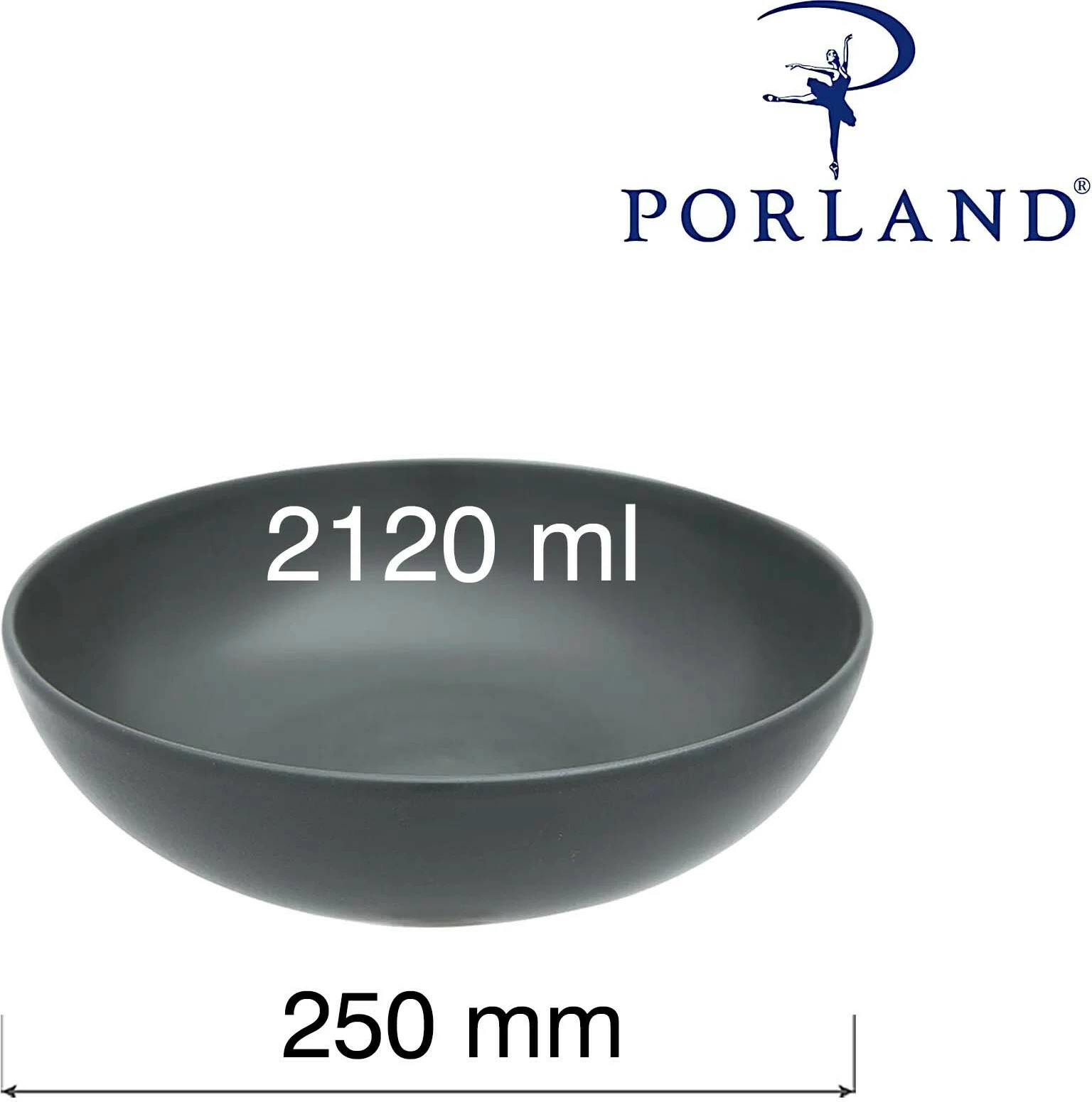 Tas bufeti Porland Seasons Coal 250 mm 2120 ml, e zezë grafit