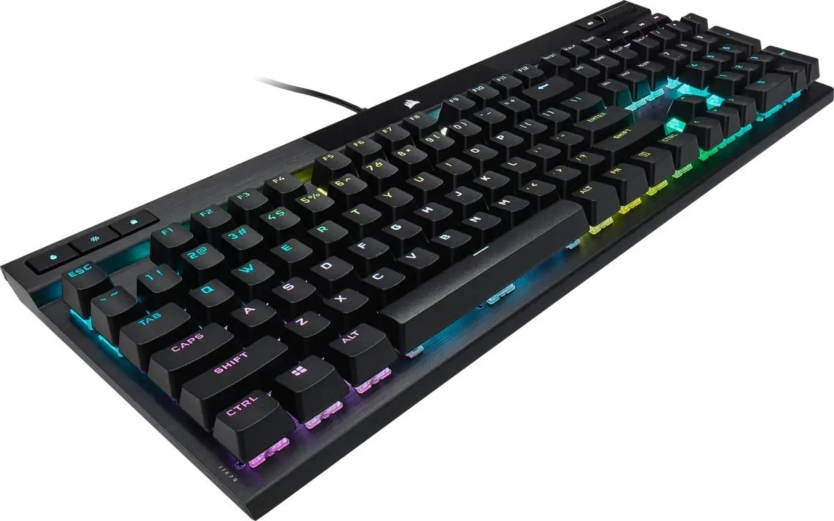 Tastierë Corsair K70 Pro Blk-Opx Silver RGB, me ndriçim RGB, e zezë