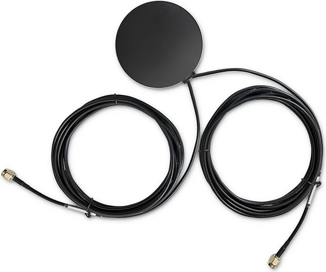 Antenë GPS+4G Qoltec 57049, 28dBi, 2x SMA mashkull, e jashtme, e zezë