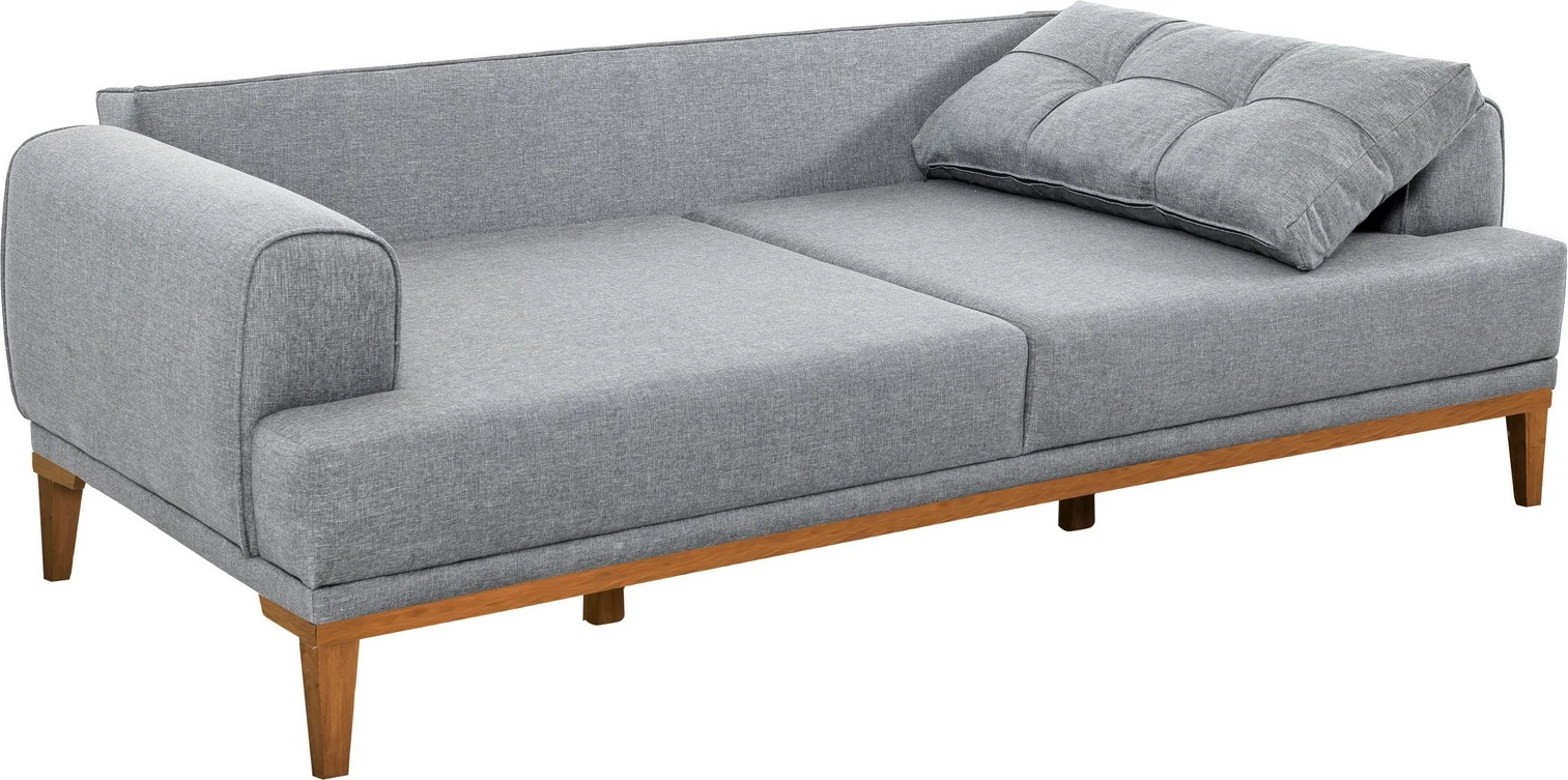 Set divani Atelier del Sofa, Vina, gri, këmbë dru Atlantic Pine