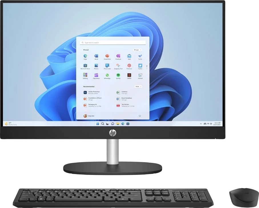 Kasë All-in-One HP 24-cr0332nw, Ryzen 7 7730U, 23.8" FHD, 16GB RAM, 512GB SSD, Shell White