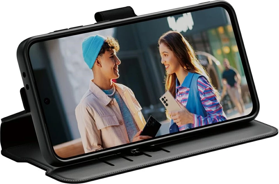 Mbështjellës PanzerGlass CARE Wallet Kickstand për Samsung Galaxy A56 5G, Zi
