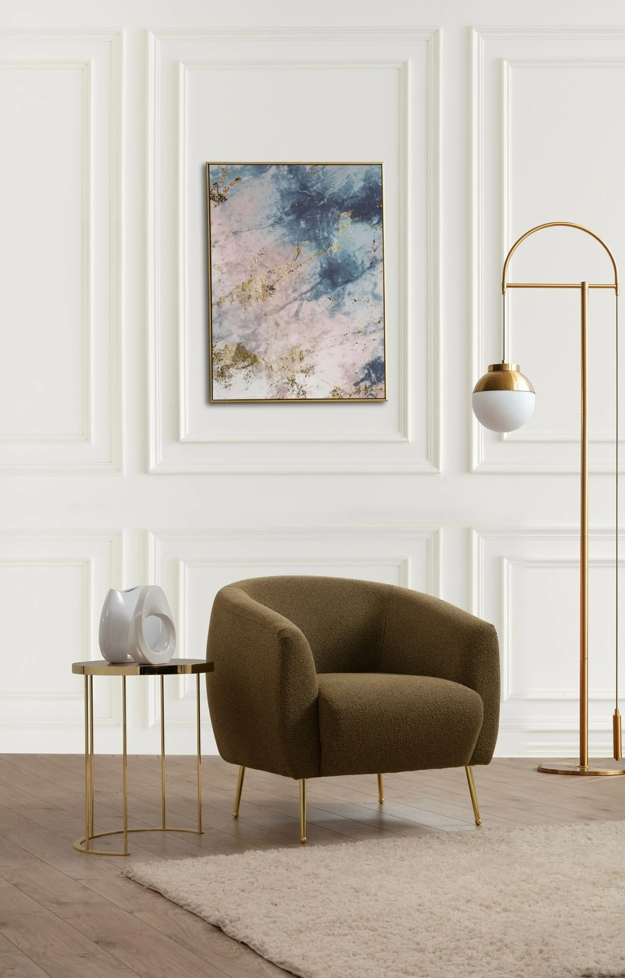 Karrige Wing Atelier del Sofa, ngjyrë e gjelbër, Wing