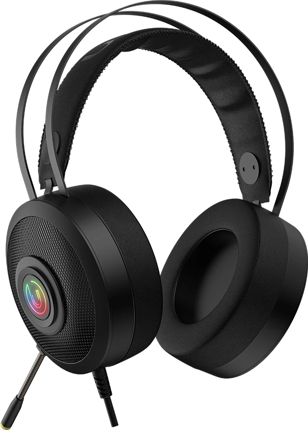 Kufje gaming UVI Wrath 7.1 V2, virtual 7.1, RGB, me mikrofon, zezë