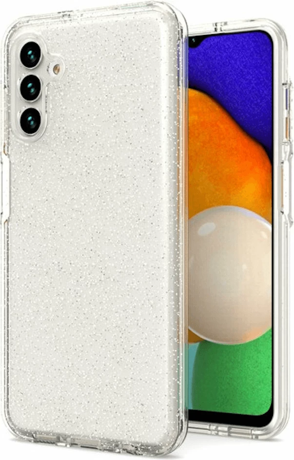 Mbështjellës ONASI 22802 për Samsung Galaxy S25 Ultra 5G, silikon me glitter, transparent me glitter argjendi