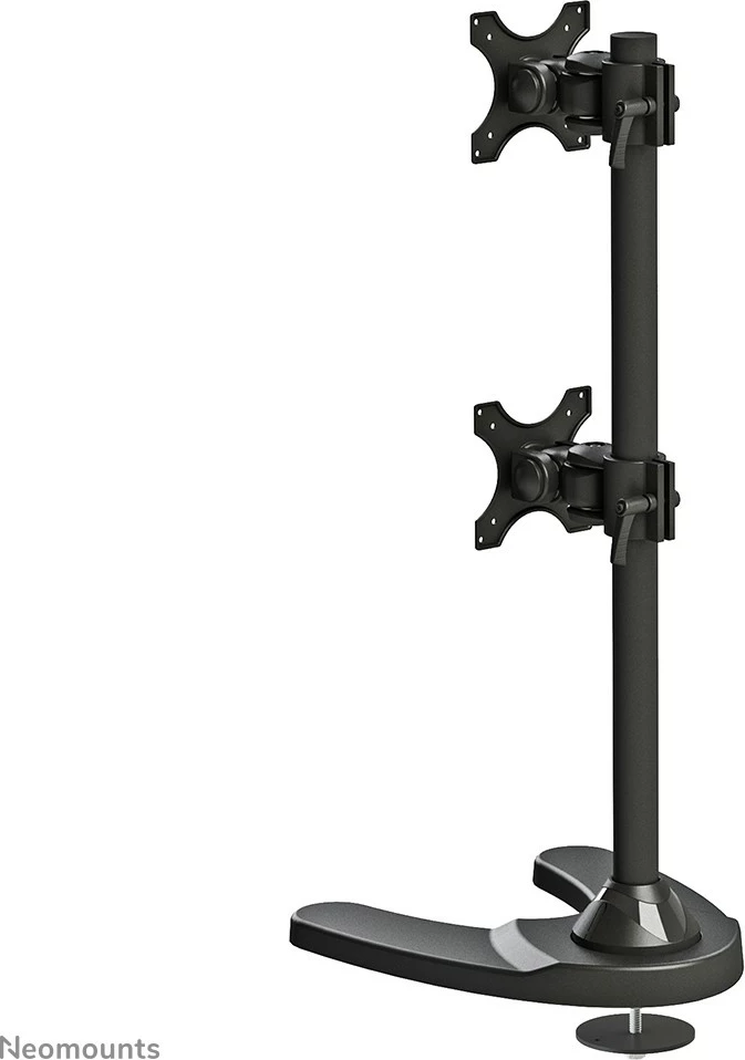 Mbajtës monitori Neomounts FPMA-D700DDV, për 2 ekrane, rregullim lartësie, VESA 100x100, i zi