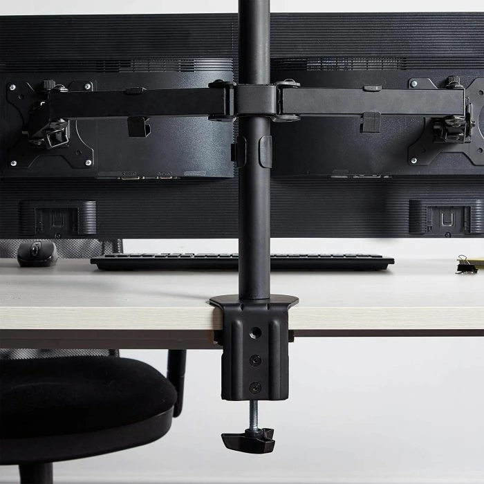 Mbajtës desktop për 4 monitorë VONHAUS 3000113 deri 32", VESA 75x75/100x100, 8 kg për ekran, i zi, set për 4 monitorë