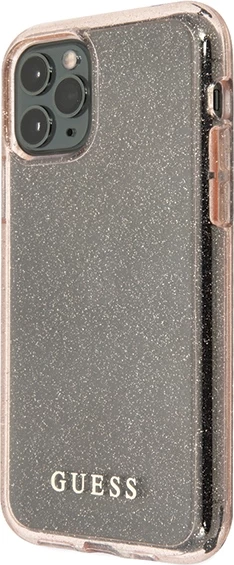 Mbështjellës Guess GUHCN58PCGLPI për iPhone 11 Pro, Glitter, Rozë