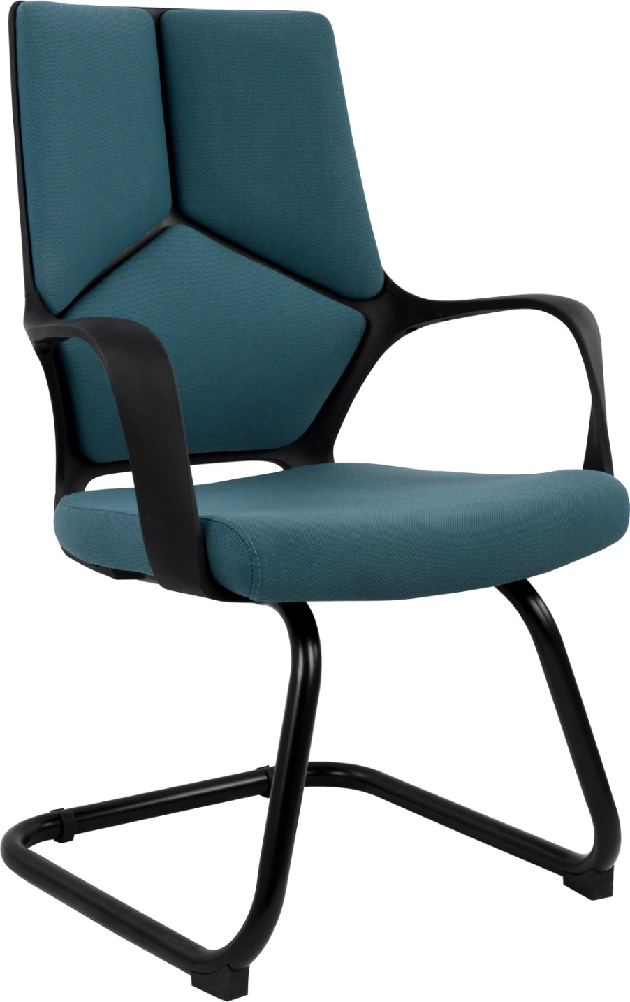 Karrige konferencash FH0168.06, e zezë/blu, 63,5x59x94,5 cm