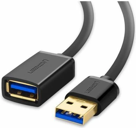 Kabllo zgjatëse USB 3.0 UGREEN 30126 M-F 1.5 m, e zezë, polybag