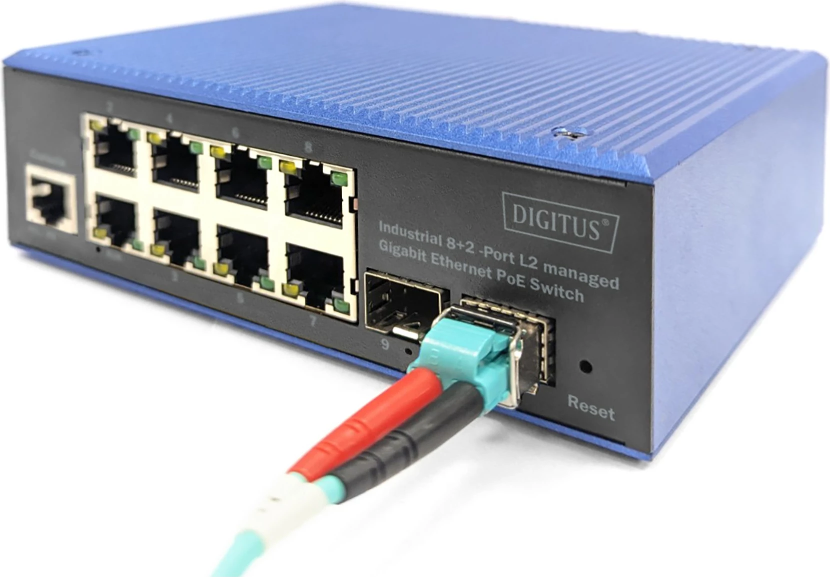 Switch Digitus DN-651157, 8+2 port, L2 managed, Gigabit Ethernet, PoE