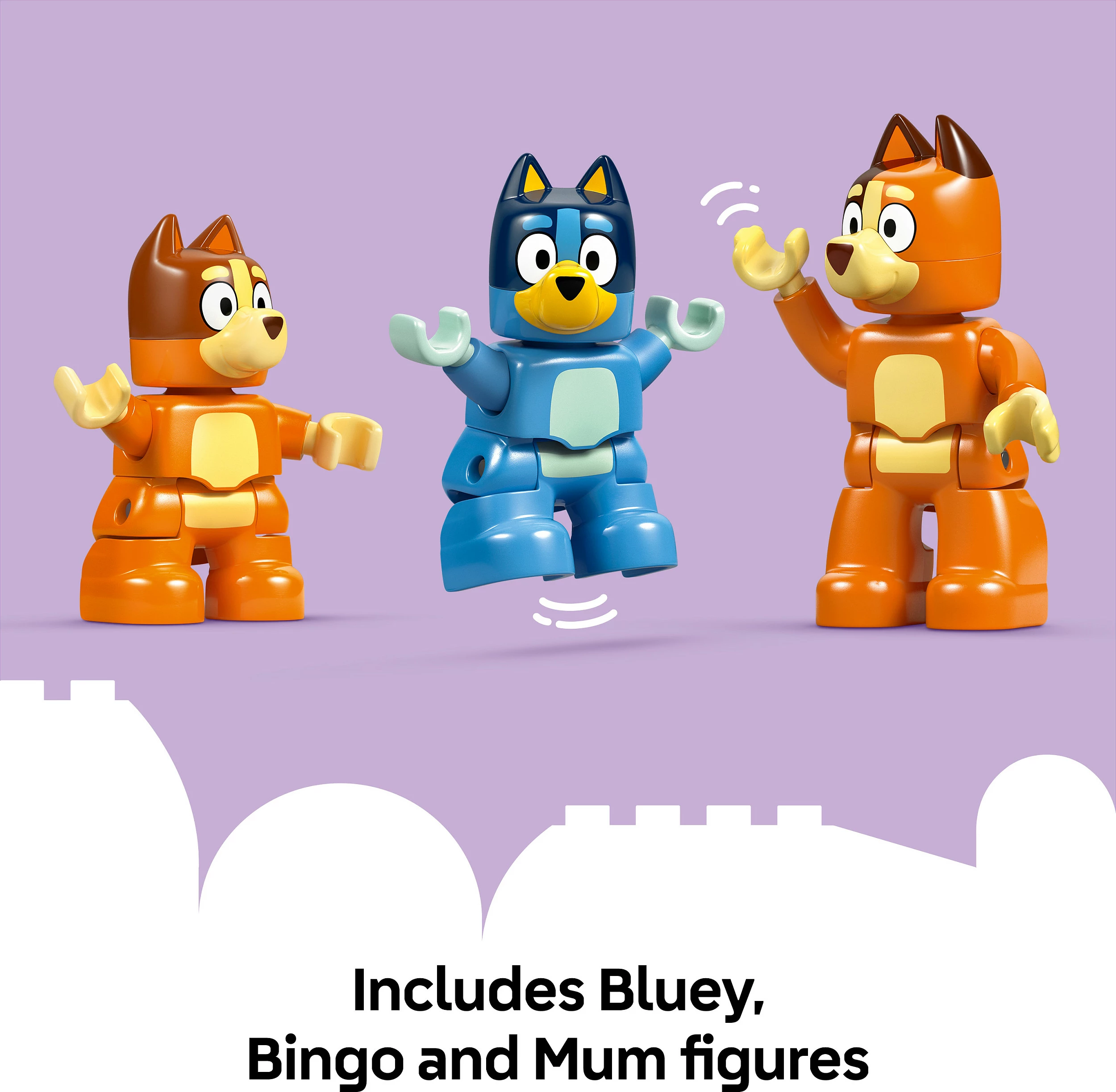 Set ndërtimi LEGO DUPLO 10459 Bluey’s Family House me lojë memorie, 83 copë, multikolor