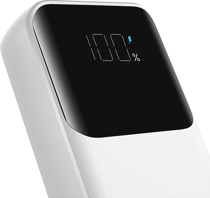 Powerbank Joyroom JR-PBC06, 10000mAh, 30W, me kabllo të integruara, Bardhë