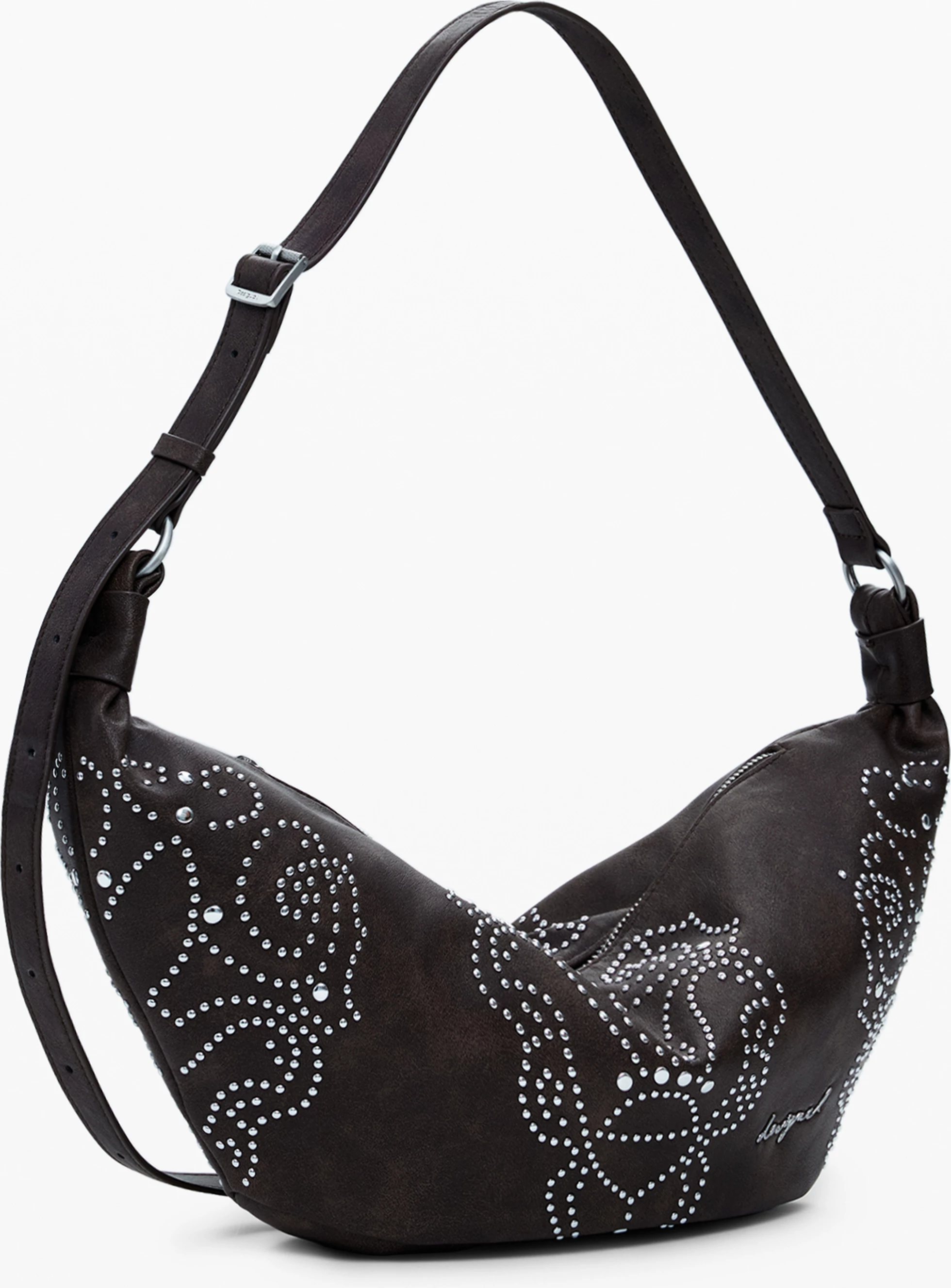 Çantë për femra Desigual Munster Poker Face, kafe
