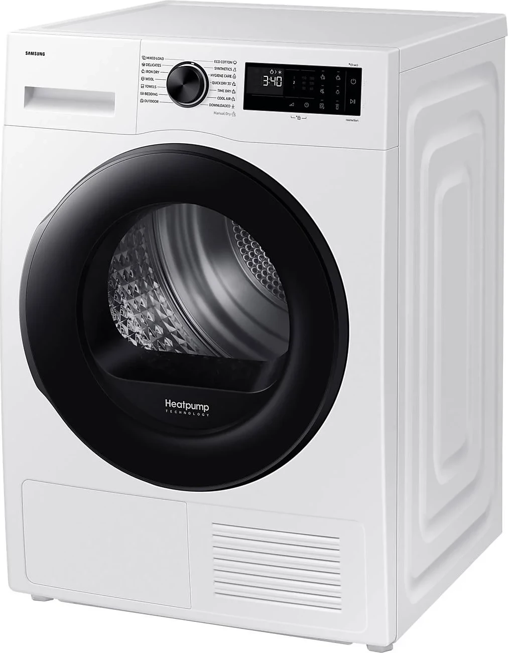 Tharëse rrobash Samsung DV90DG52A0AELE 9 kg A+++ me pompë nxehtësie, WiFi SmartThings, e bardhë