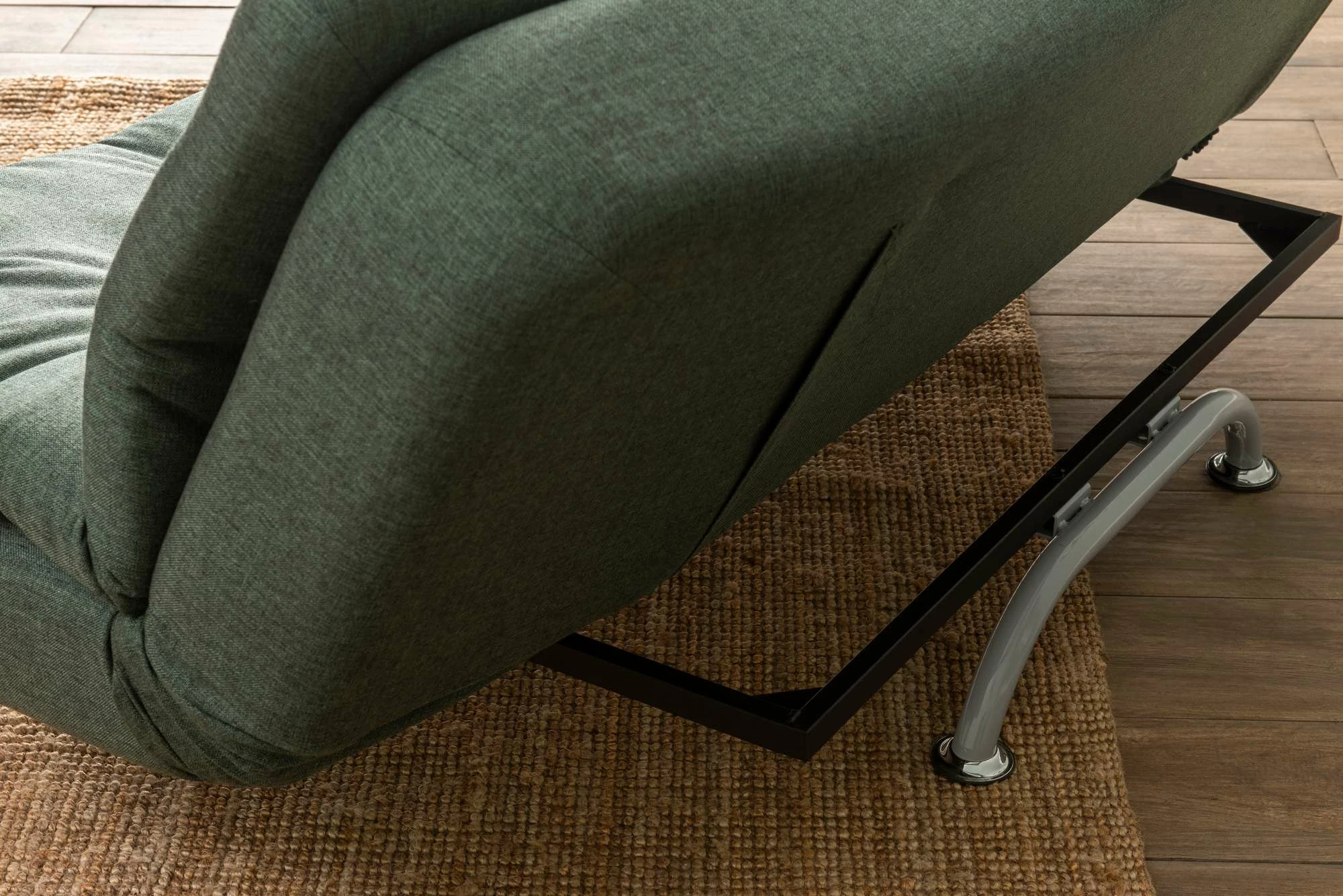 Divan-krevat treshe, ngjyrë e gjelbër, Rivo, Atelier del Sofa