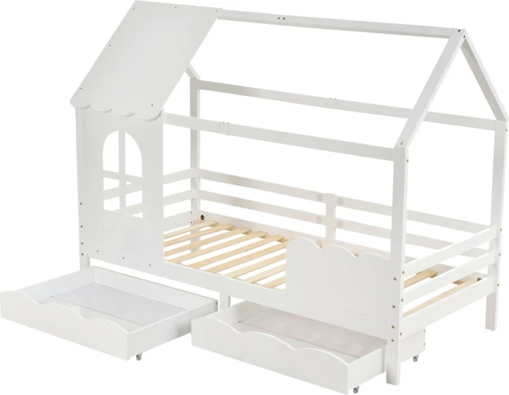 Krevat për fëmijë Montessori Domer FH710.03, i bardhë