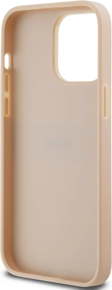 Mbështjellës DKNY Mono Stripe & Metal Logo për iPhone 14 Pro, rozë