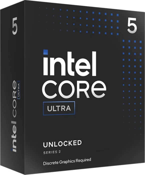 Procesor Intel Core Ultra 5 245KF, LGA1851, 14 bërthama (6P+8E), deri 5.2GHz Turbo, 24MB cache, unlocked, pa grafikë të integruar, i zi