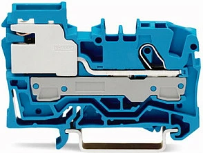 Klemë ndarëse N 1-përçues WAGO 2006-7114, 6 mm², Push-in CAGE CLAMP, 250 V, blu