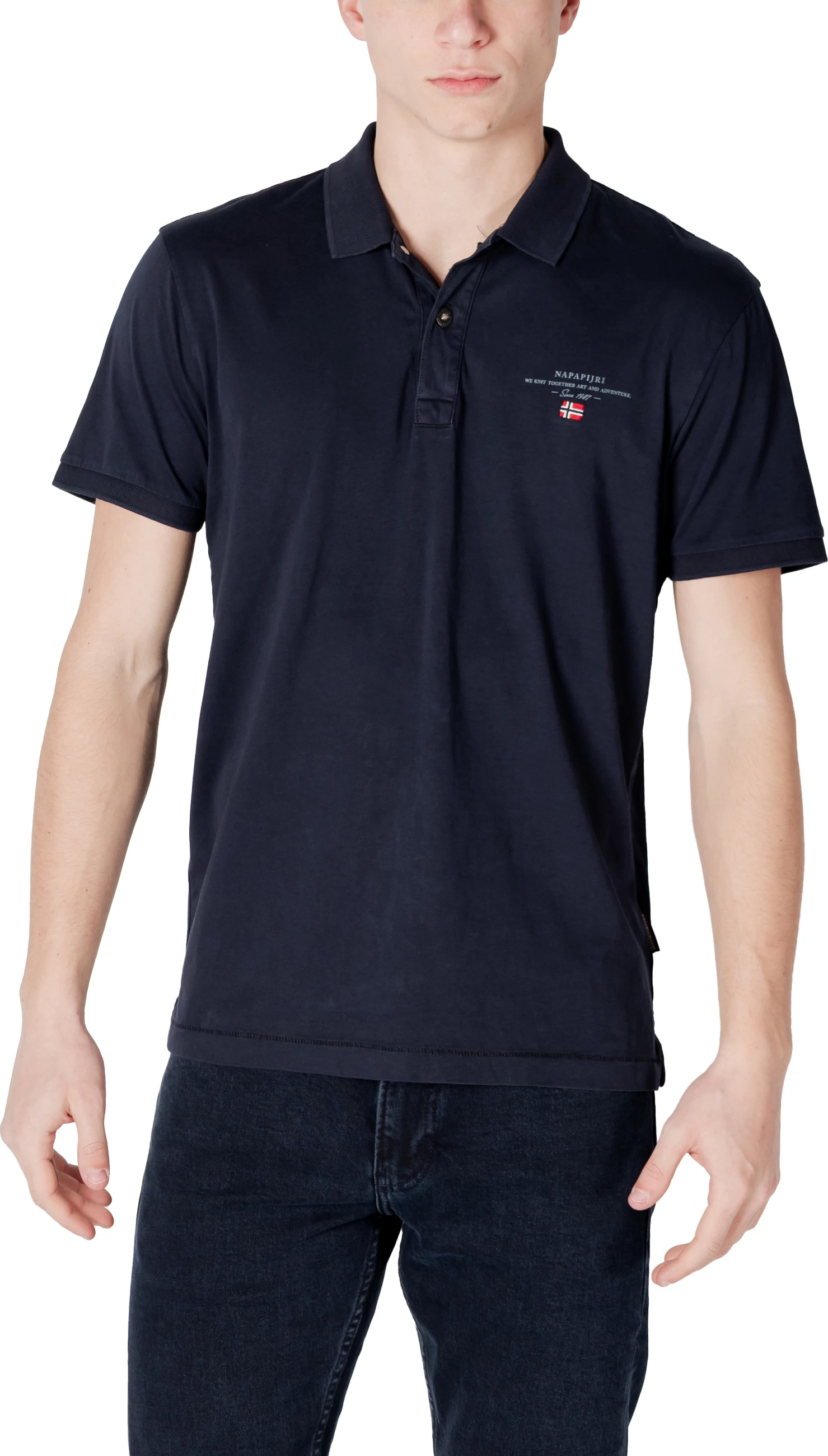 Maicë polo për meshkuj Napapijri Elbas Jersey NP0A4GB4, blu navy