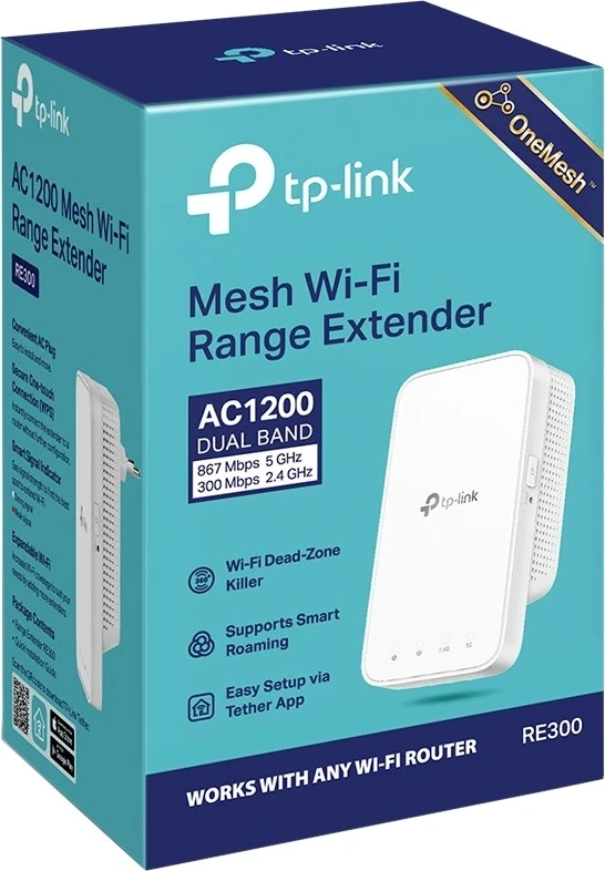 Zgjerues rrjeti  Wi-Fi TP-Link RE300, 1200 Mbps