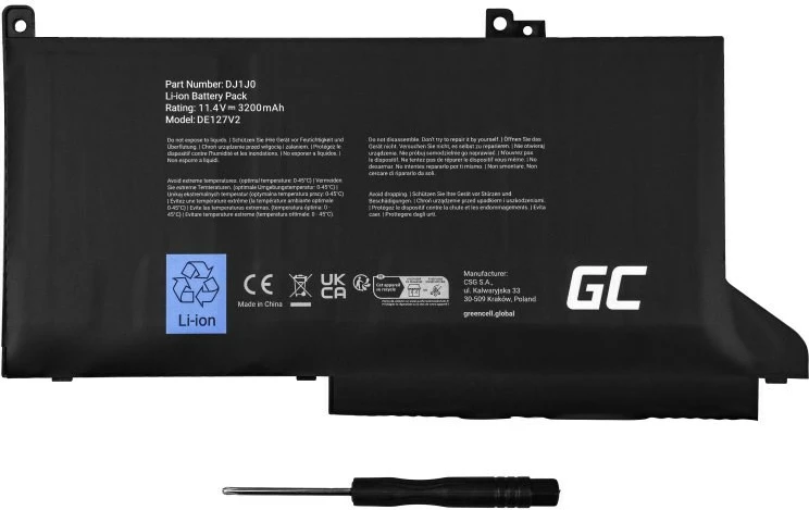 Bateria për laptop Green Cell, DE127V2, për DELL