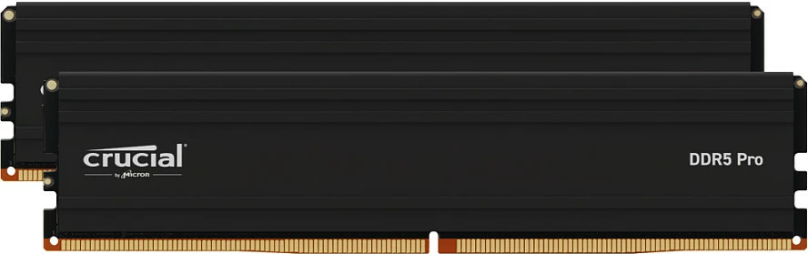 RAM Memorje Crucial DDR5 Pro 48GB (2x24GB) 5600MHz, UDIMM, me heatsink, e zezë