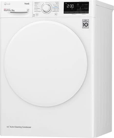 Tharëse rrobash LG RH80V3AV0N 8 kg heat pump, e bardhë
